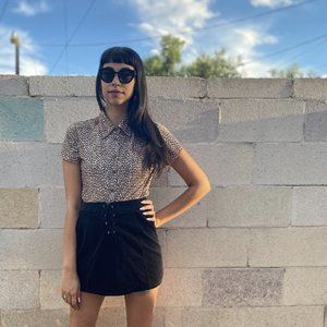 90s Cheetah Print Button Down
